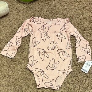 Carter's Light Pink Butterfly Bodysuit
